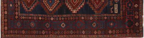 Shirvan Blue Hand Knotted 46 X 82  Area Rug 400-16472 Image 3