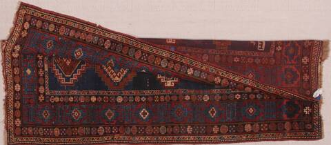 Shirvan Blue Hand Knotted 46 X 82  Area Rug 400-16472 Image 5