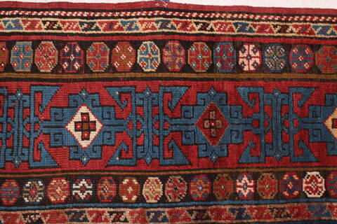 Shirvan Blue Hand Knotted 46 X 82  Area Rug 400-16472 Image 6