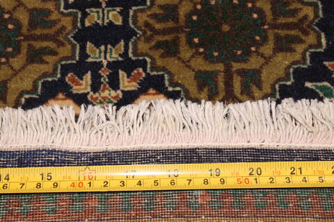Tabriz Green Hand Knotted 67 X 91  Area Rug 400-16474 Image 6