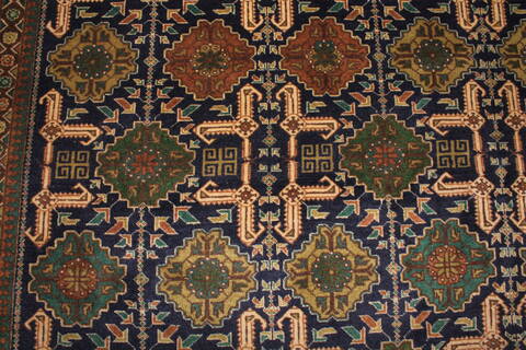 Tabriz Green Hand Knotted 67 X 91  Area Rug 400-16474 Image 8