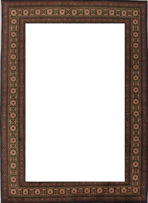 Tabriz Green Hand Knotted 67 X 91  Area Rug 400-16474 Image 3