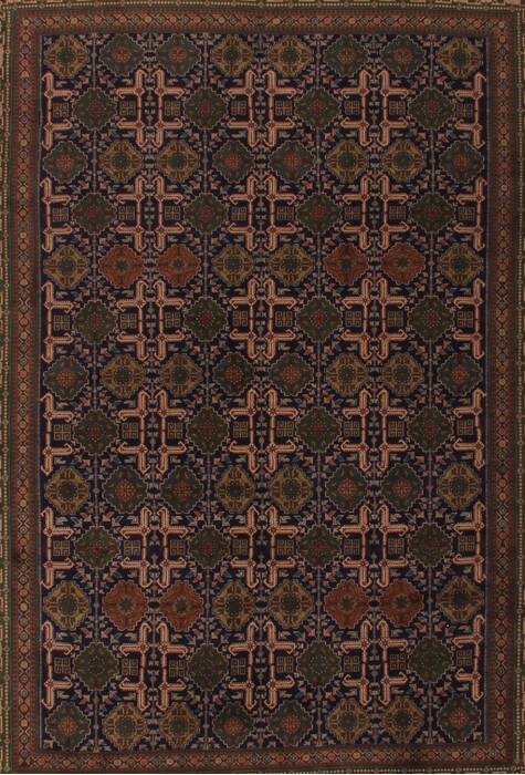 Tabriz Green Hand Knotted 67 X 91  Area Rug 400-16474 Image 2