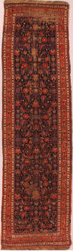 Persian Malayer Blue Runner 6 to 9 ft Wool Carpet 16487