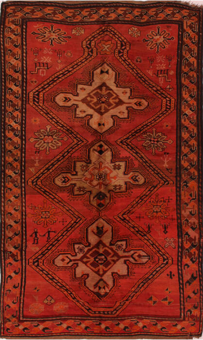 Kashan Red Hand Knotted 50 X 83  Area Rug 400-16502 Image 0