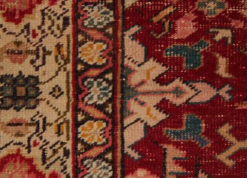 Turco-Persian Red Hand Knotted 42 X 52  Area Rug 400-16521 Image 10