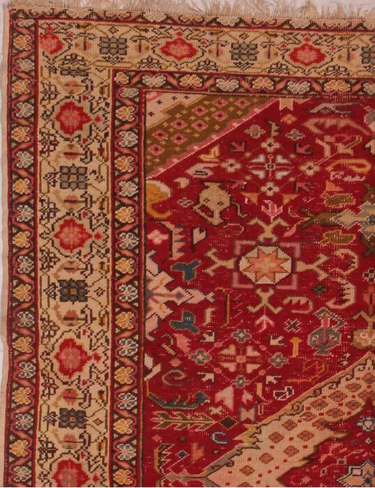 Turco-Persian Red Hand Knotted 42 X 52  Area Rug 400-16521 Image 3