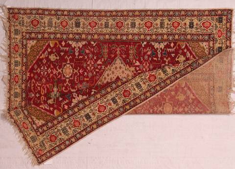 Turco-Persian Red Hand Knotted 42 X 52  Area Rug 400-16521 Image 4