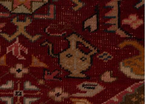 Turco-Persian Red Hand Knotted 42 X 52  Area Rug 400-16521 Image 8