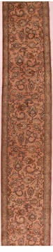 Persian Tabriz Purple Runner 13 to 15 ft Wool Carpet 16522