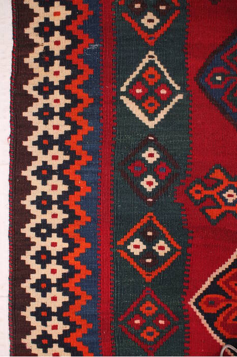 Turkman Red Hand Knotted 49 X 88  Area Rug 400-16525 Image 1