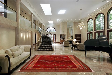 Turkman Red Flat Woven 58 X 89  Area Rug 400-16531 Image 1