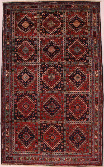 Yalameh Blue Hand Knotted 69 X 1011  Area Rug 400-16538 Image 0