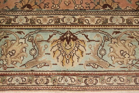 Tabriz Purple Hand Knotted 79 X 112  Area Rug 400-16542 Image 16
