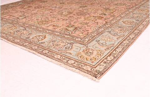 Tabriz Purple Hand Knotted 79 X 112  Area Rug 400-16542 Image 18