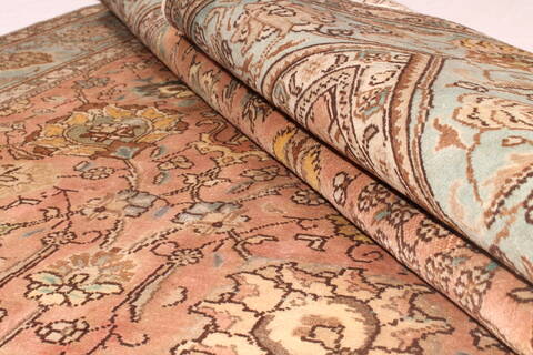 Tabriz Purple Hand Knotted 79 X 112  Area Rug 400-16542 Image 22