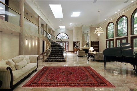Mashad Red Hand Knotted 80 X 113  Area Rug 400-16550 Image 1