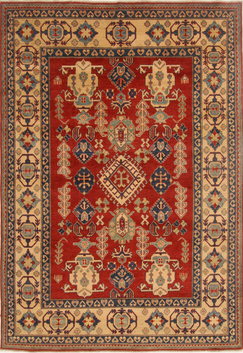 Kazak Red Hand Knotted 71 X 98  Area Rug 250-16564 Image 0