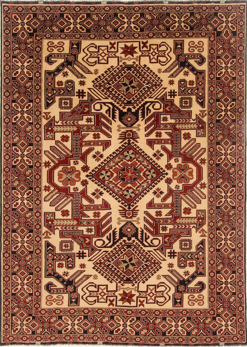 Kazak Beige Hand Knotted 66 X 91  Area Rug 250-16567 Image 0