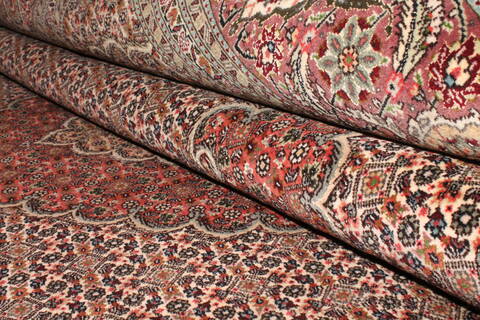 Tabriz Brown Hand Knotted 69 X 105  Area Rug 400-16578 Image 9