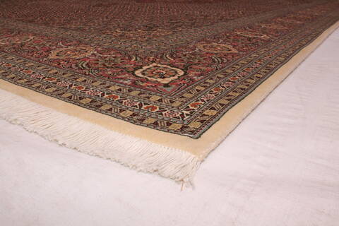 Tabriz Brown Hand Knotted 69 X 105  Area Rug 400-16578 Image 10