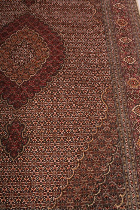 Tabriz Brown Hand Knotted 69 X 105  Area Rug 400-16578 Image 13