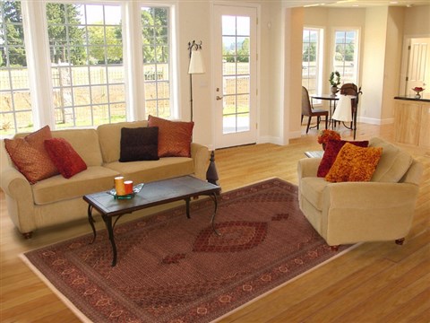 Tabriz Brown Hand Knotted 69 X 105  Area Rug 400-16578 Image 2