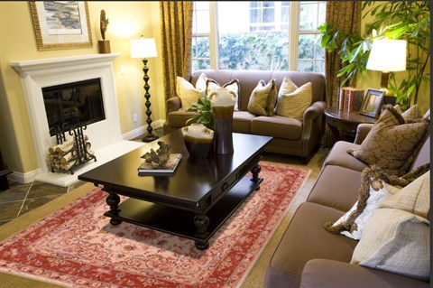 Tabriz Beige Hand Knotted 70 X 101  Area Rug 400-16583 Image 4