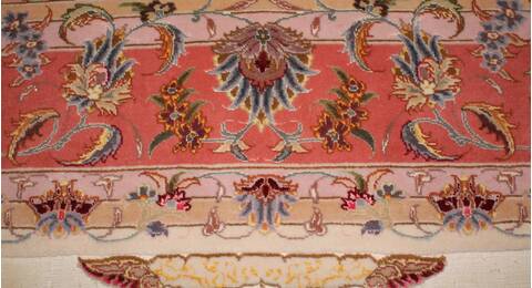 Tabriz White Hand Knotted 50 X 611  Area Rug 400-16609 Image 8