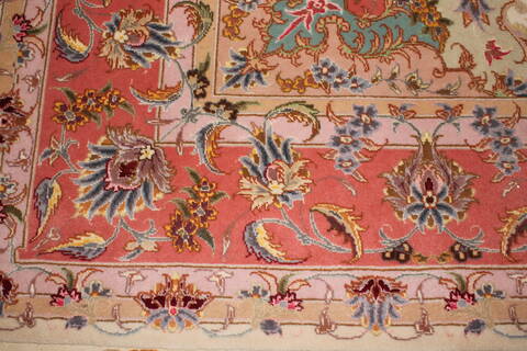 Tabriz White Hand Knotted 50 X 611  Area Rug 400-16609 Image 9