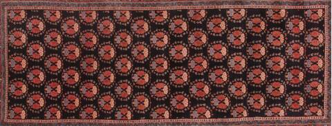 Bidjar Blue Runner Hand Knotted 29 X 63  Area Rug 400-16610 Image 3