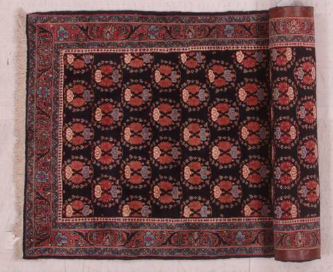 Bidjar Blue Runner Hand Knotted 29 X 63  Area Rug 400-16610 Image 4
