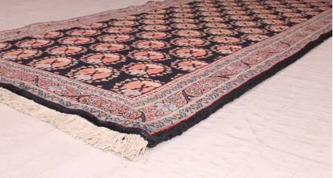 Bidjar Blue Runner Hand Knotted 29 X 63  Area Rug 400-16610 Image 5