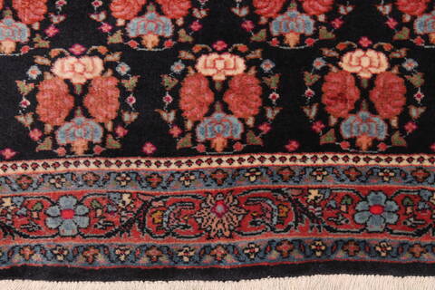 Bidjar Blue Runner Hand Knotted 29 X 63  Area Rug 400-16610 Image 6