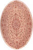 Tabriz White Oval Hand Knotted 65 X 910  Area Rug 400-16625 Thumb 0
