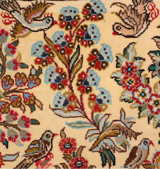 Qum Beige Hand Knotted 37 X 53  Area Rug 400-16633 Image 20
