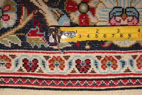 Qum Beige Hand Knotted 37 X 53  Area Rug 400-16633 Image 23