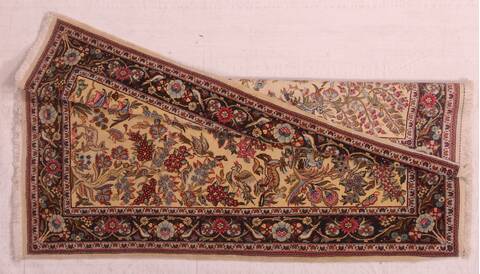Qum Beige Hand Knotted 37 X 53  Area Rug 400-16633 Image 11