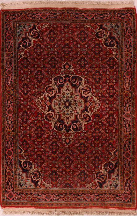 Bidjar Red Hand Knotted 38 X 56  Area Rug 400-16643 Image 0