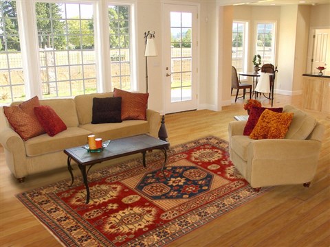 Kazak Red Hand Knotted 71 X 910  Area Rug 250-16655 Image 4