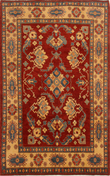Kazak Red Hand Knotted 62 X 911  Area Rug 250-16662 Image 0