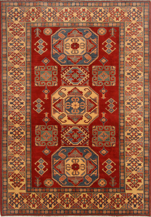 Kazak Red Hand Knotted 78 X 107  Area Rug 250-16666 Image 0