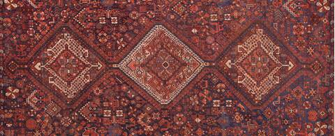 Qashqai Blue Hand Knotted 75 X 109  Area Rug 400-16685 Image 18