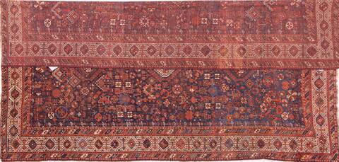 Qashqai Blue Hand Knotted 75 X 109  Area Rug 400-16685 Image 2