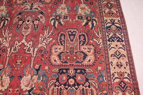 Heriz Red Hand Knotted 75 X 107  Area Rug 400-16686 Image 6