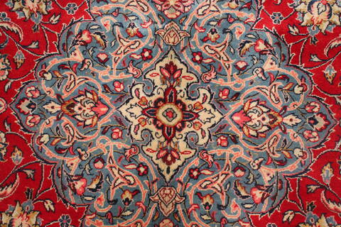 Sarouk Red Hand Knotted 89 X 127  Area Rug 400-16693 Image 11