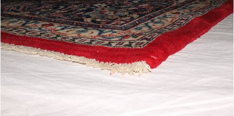 Sarouk Red Hand Knotted 89 X 127  Area Rug 400-16693 Image 16