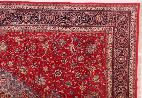 Sarouk Red Hand Knotted 89 X 127  Area Rug 400-16693 Image 1