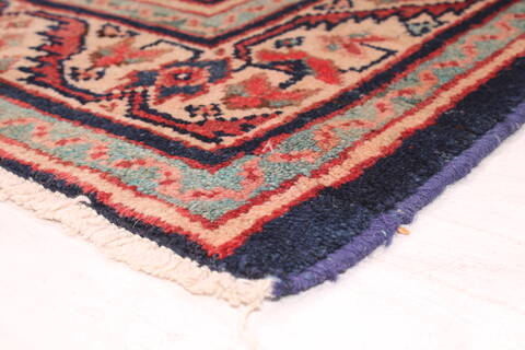 Mahal Blue Hand Knotted 43 X 66  Area Rug 400-16718 Image 4