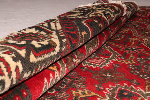 Hamedan Red Hand Knotted 73 X 99  Area Rug 400-16732 Image 19